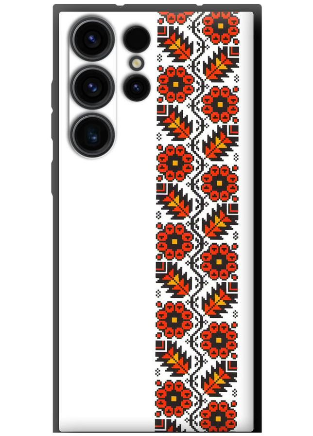 TPU черный чехол 'Вышиванка 29' для Endorphone Samsung Galaxy S23 Ultra (269352629)