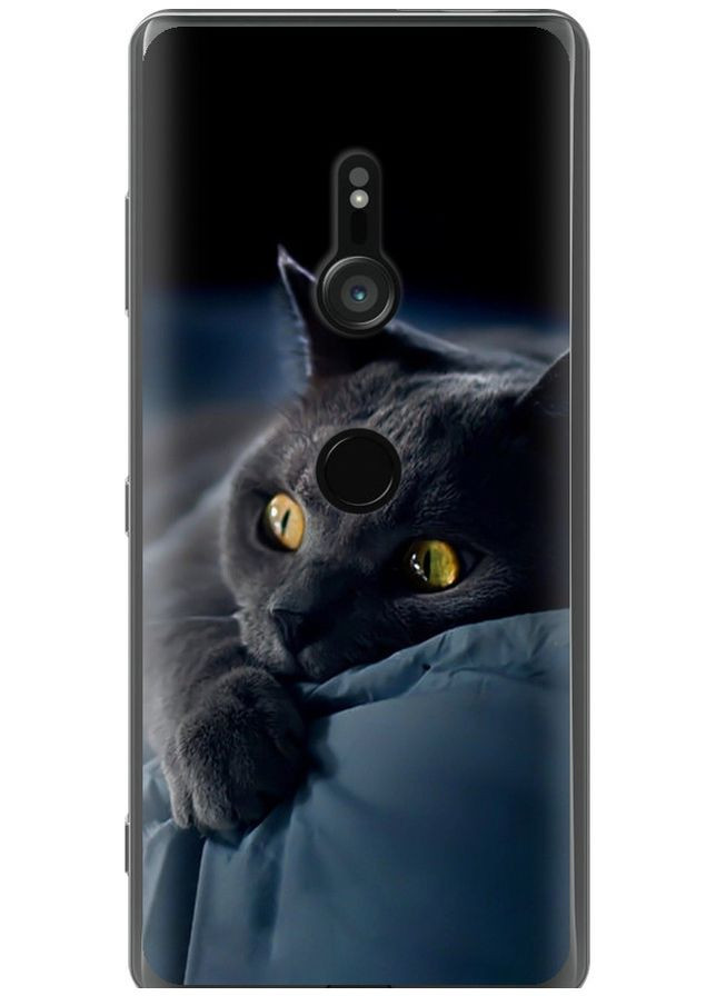 Силиконовый чехол 'Дымчатый кот' для Endorphone Sony Xperia XZ3 H9436 (265226293)