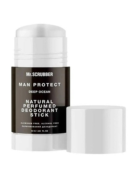 Мужской натуральный парфюмированный дезодорант Mr.Scrubber Deep Ocean 50 г Mr. Scrubber (258616098)