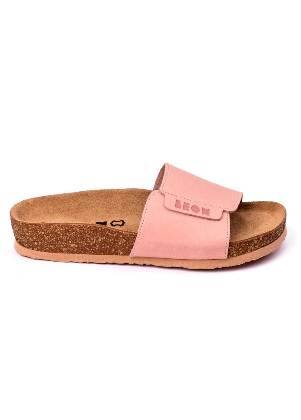 Розовые шлепанцы женские кожаные mia ii orlando, rose Leon