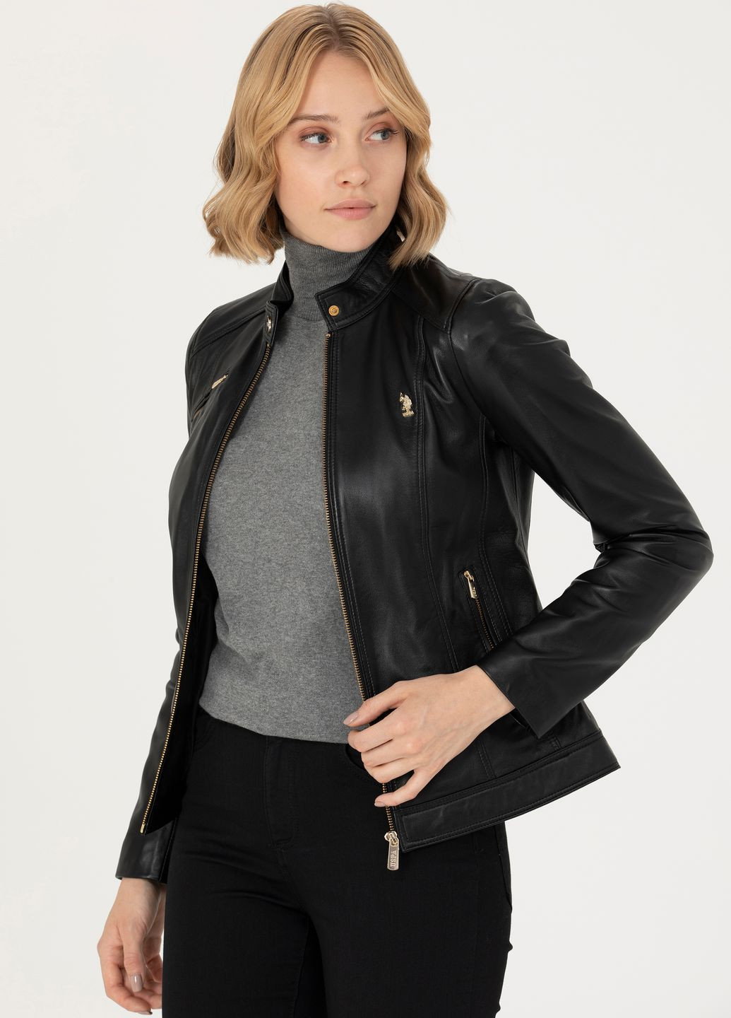 Чорна куртка жіноча U.S. Polo Assn.