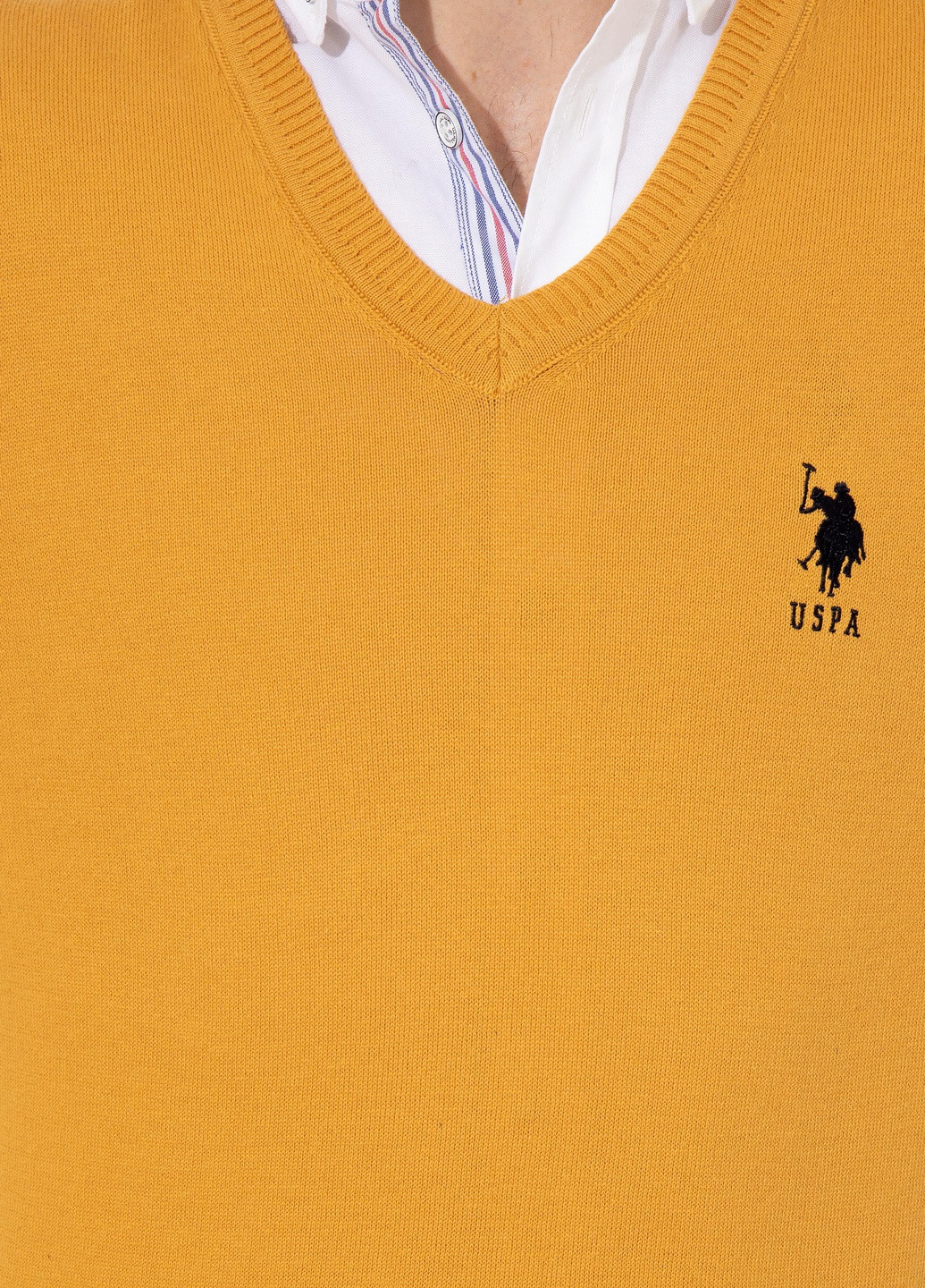Желтый джемпер мужской U.S. Polo Assn.