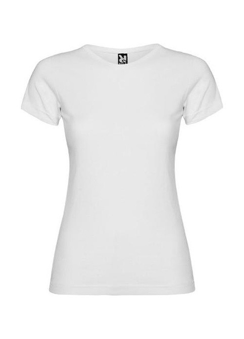 Белая летняя футболка Roly