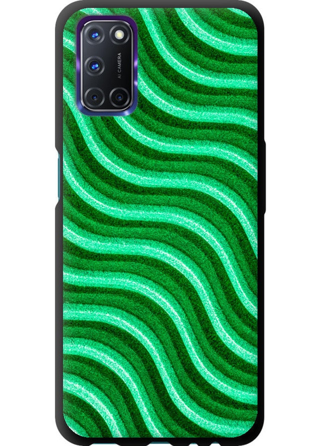 TPU черный чехол 'Волнистые линии' для Endorphone Oppo A72 (257795660)
