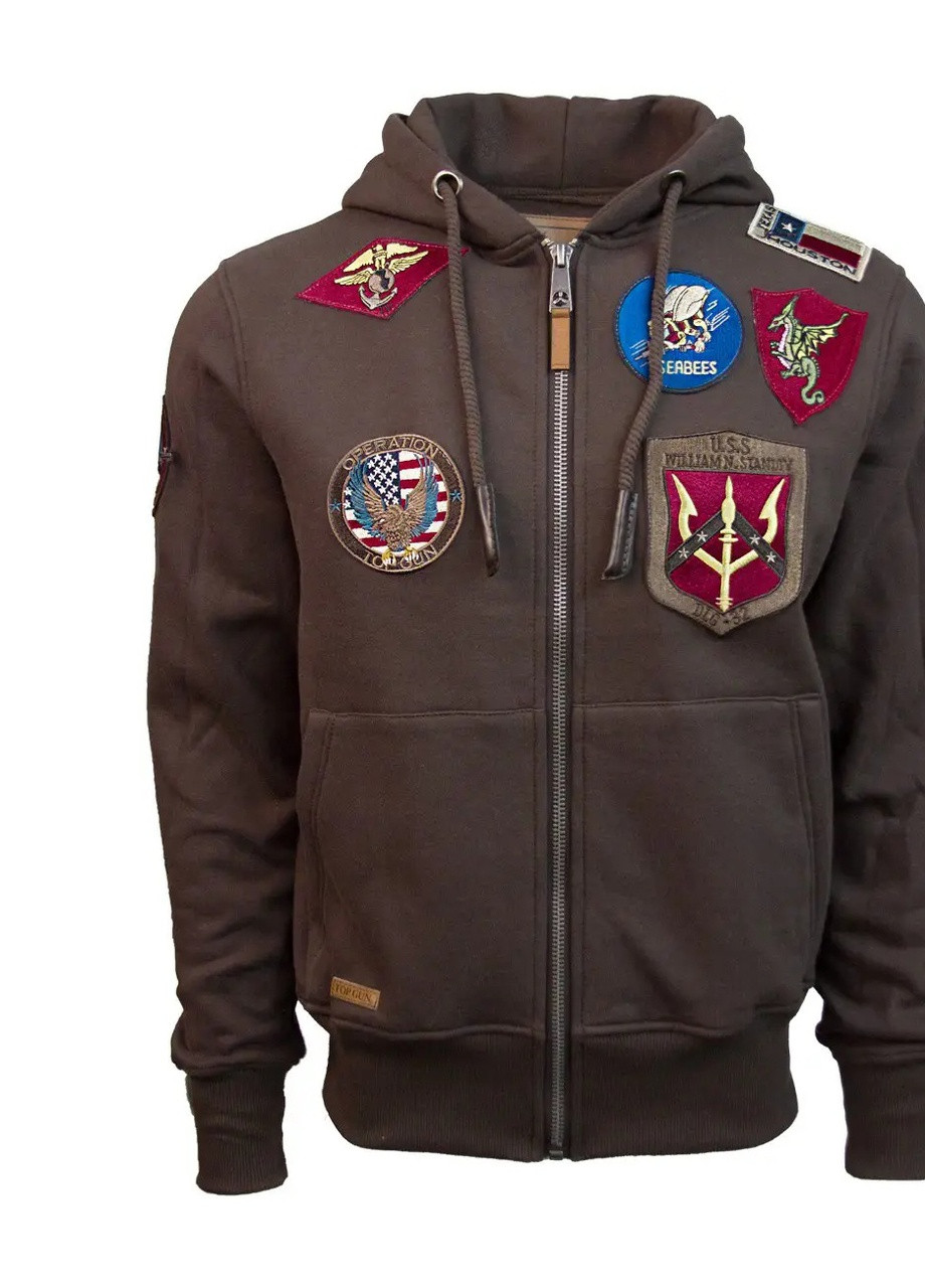 Реглан with patches (Brown) Top Gun (258293976)