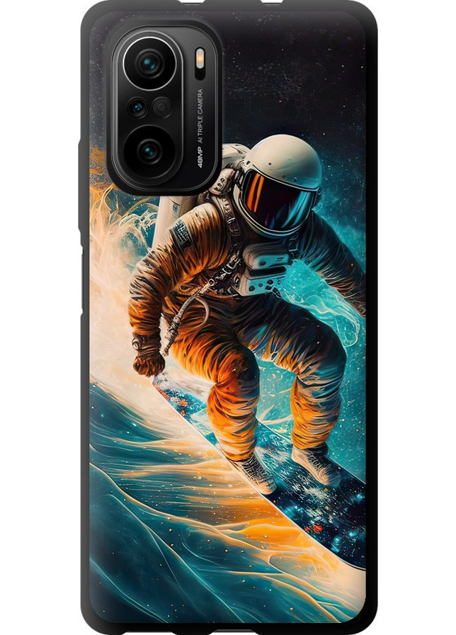 TPU чорний чохол 'Сноубордист' для Endorphone Xiaomi Poco F3 (258088986)