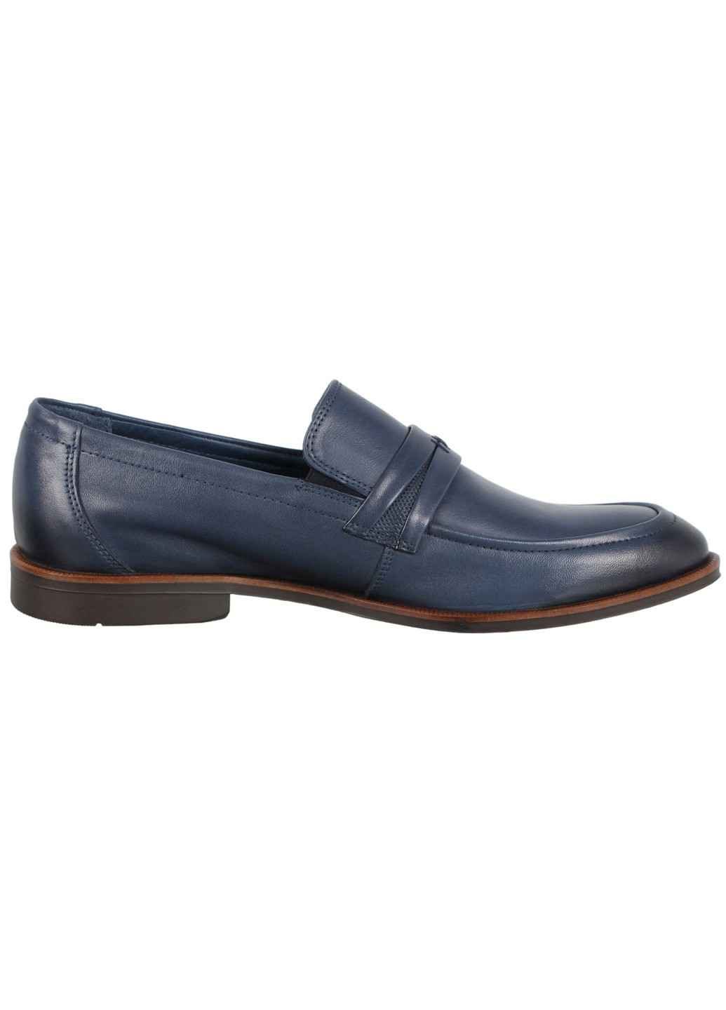Синие мужские классические туфли 197309 Alvito без шнурков