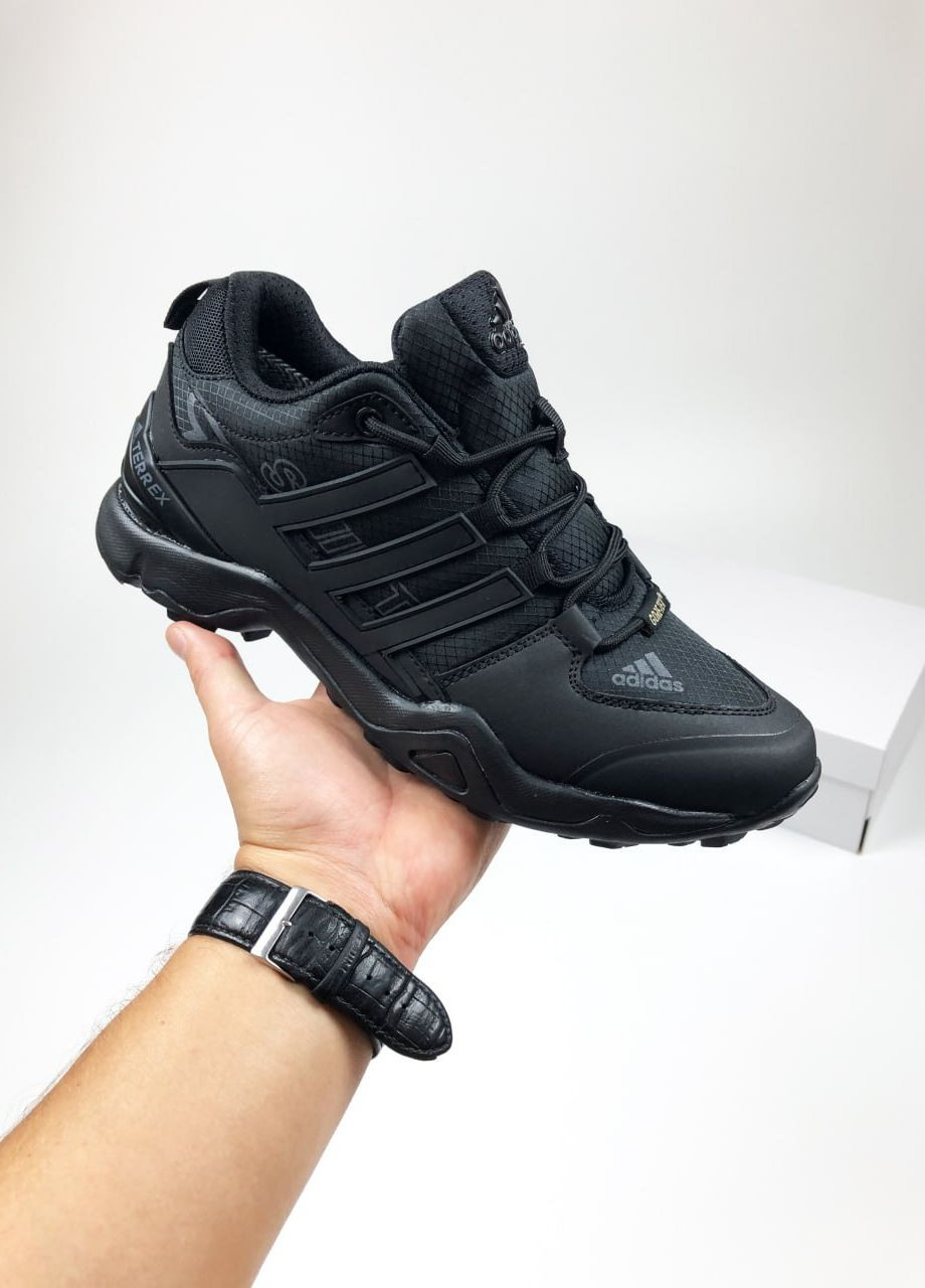 Чорні Осінні кросівки чоловічі, вьетнам adidas Terrex Swift Black