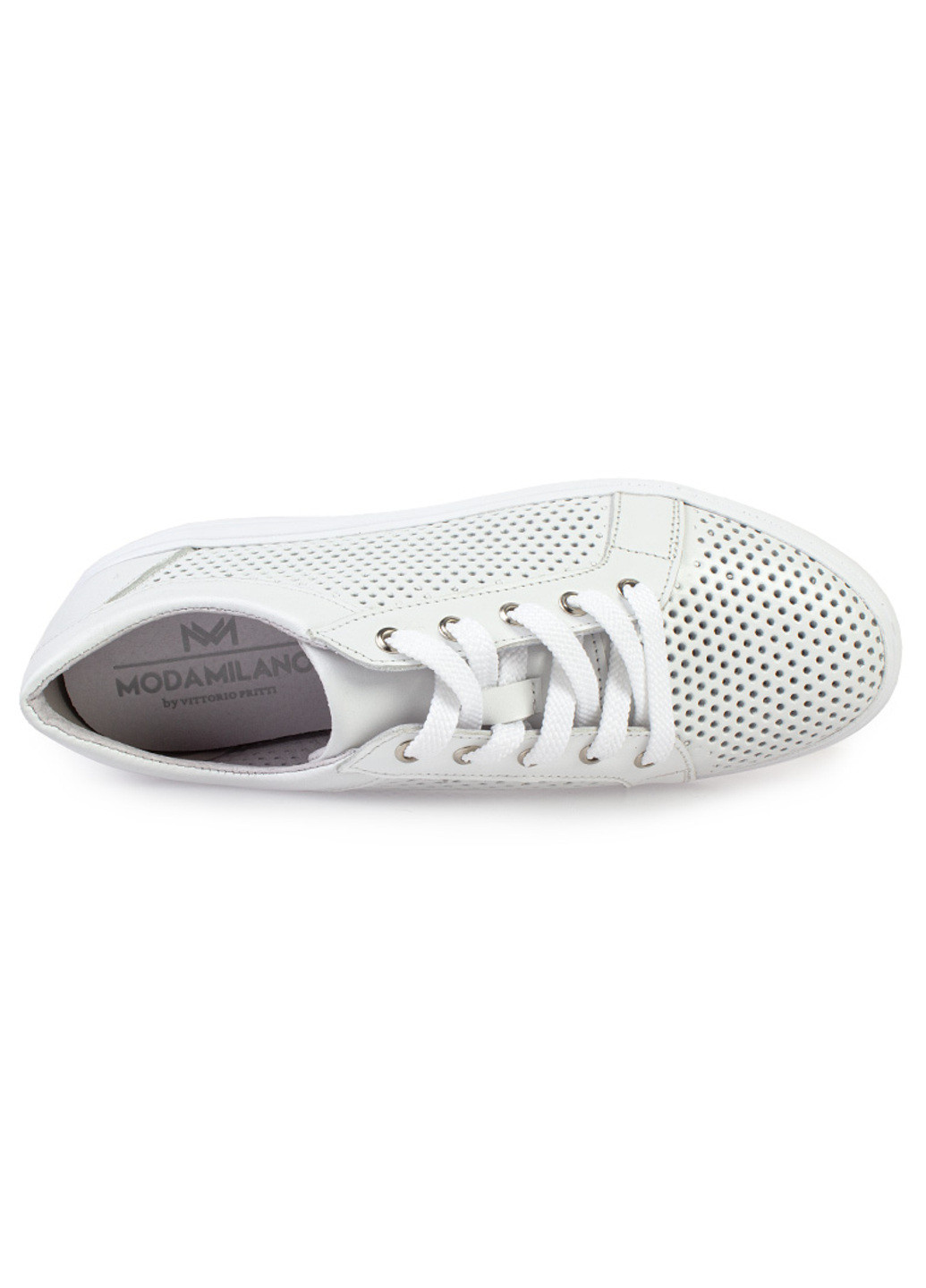 Белые демисезонные кроссовки женские бренда 8301506_(4) ModaMilano