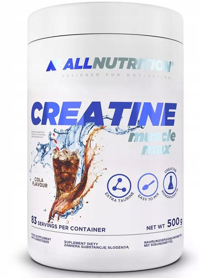 Креатин моногидрат с таурином Creatine Muscle Max 500 g (Cola) Allnutrition (257457645)