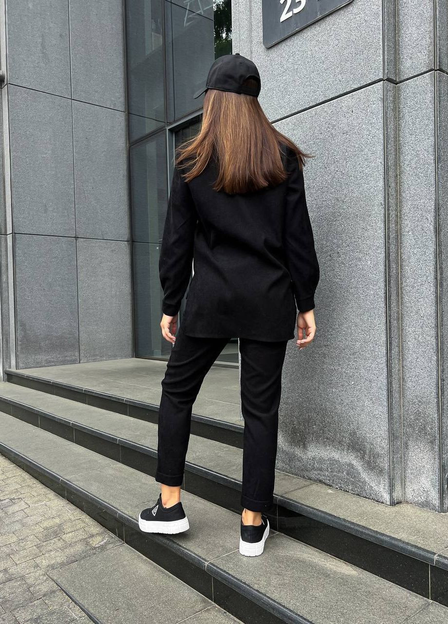 Стильный прогулочный костюм с укороченными брюками No Brand (263355922)