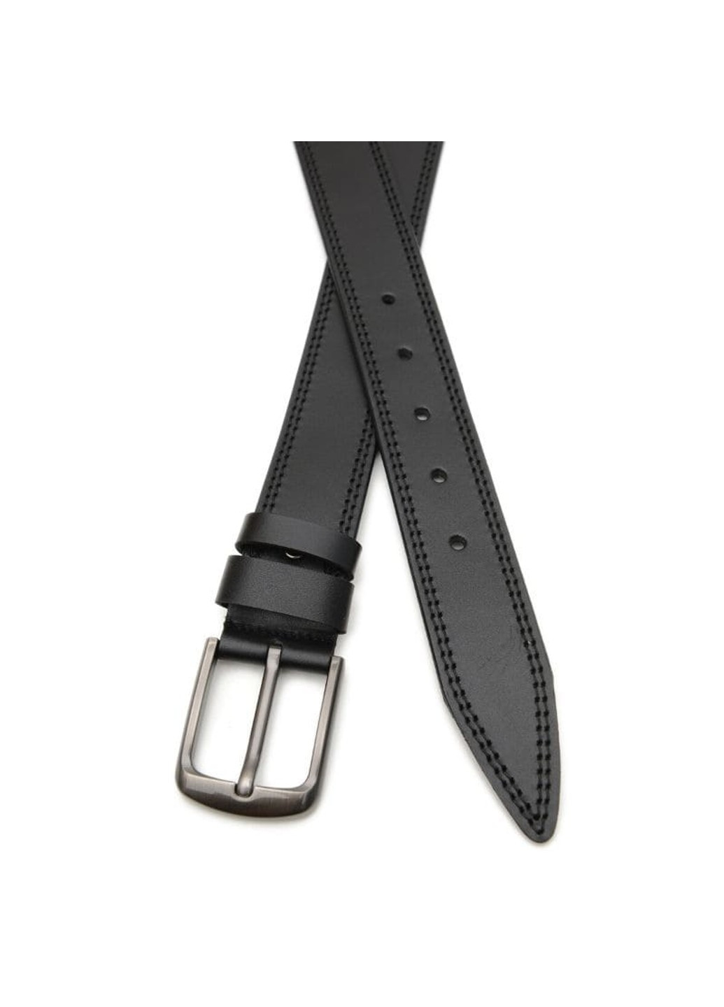 Мужской кожаный ремень V1125GX11-black Borsa Leather (266143231)