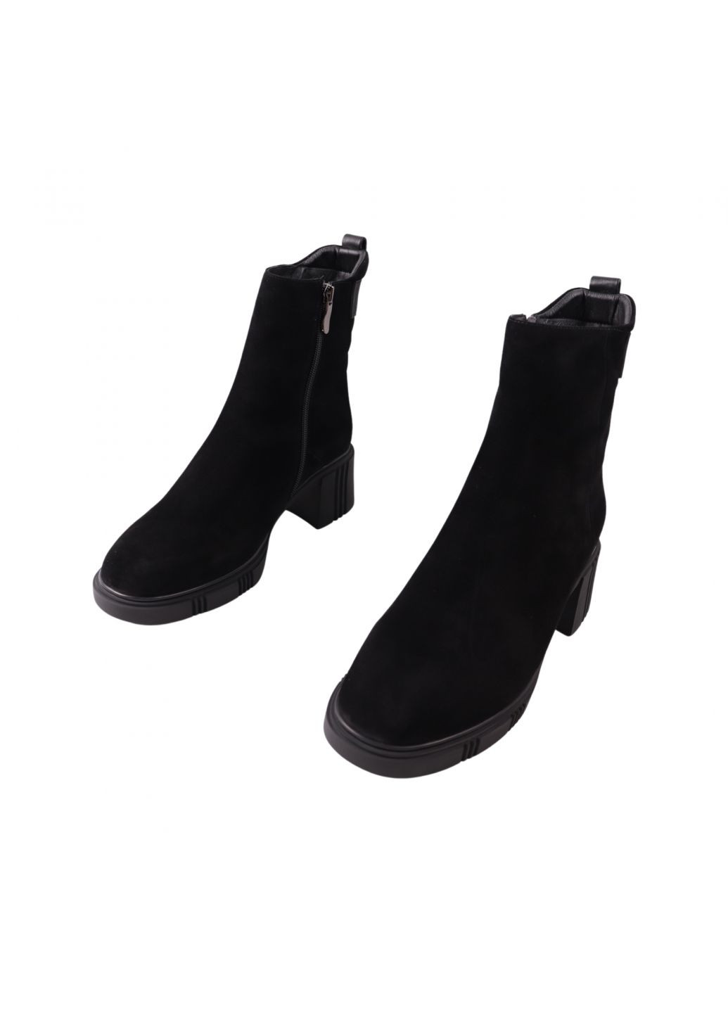 ботинки женские черные натуральная замша Polann