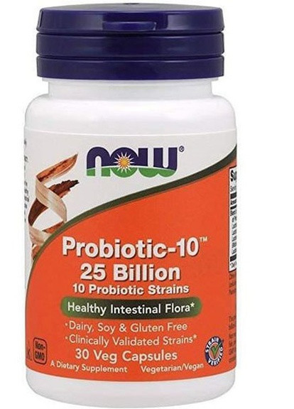 Probiotic-10 25 billion 30 Veg Caps Now Foods (256722754)