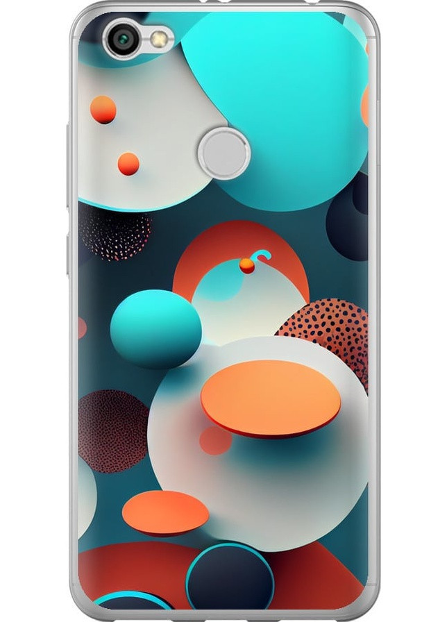 Силиконовый чехол 'Горошек абстракция' для Endorphone Xiaomi Redmi Note 5A Prime (258174215)