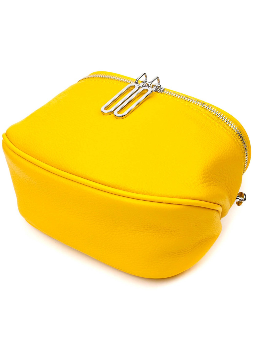 Яркая женская сумка через плечо из натуральной кожи 22116 Желтая Vintage (260359795)