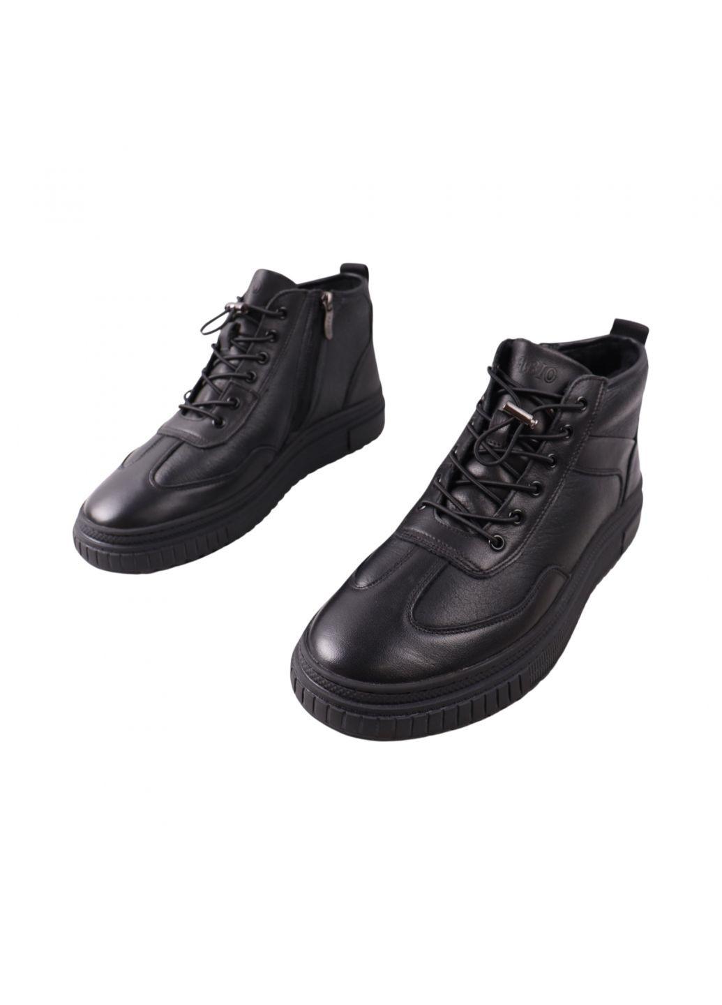 Черные ботинки мужские черные натуральная кожа Brooman