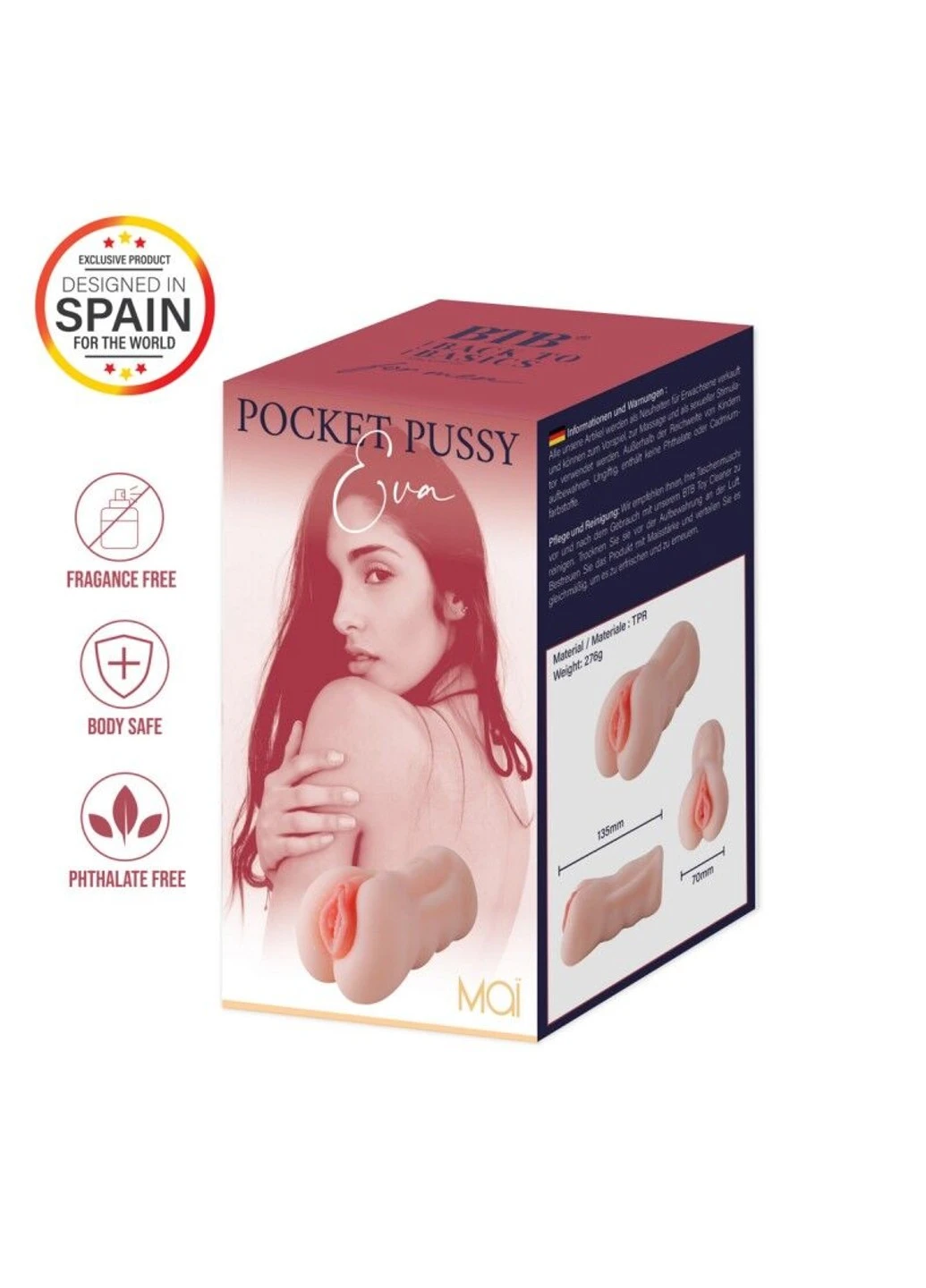 Мастурбатор-вагина Pocket Pussy Eva Flesh MAI (277235234)