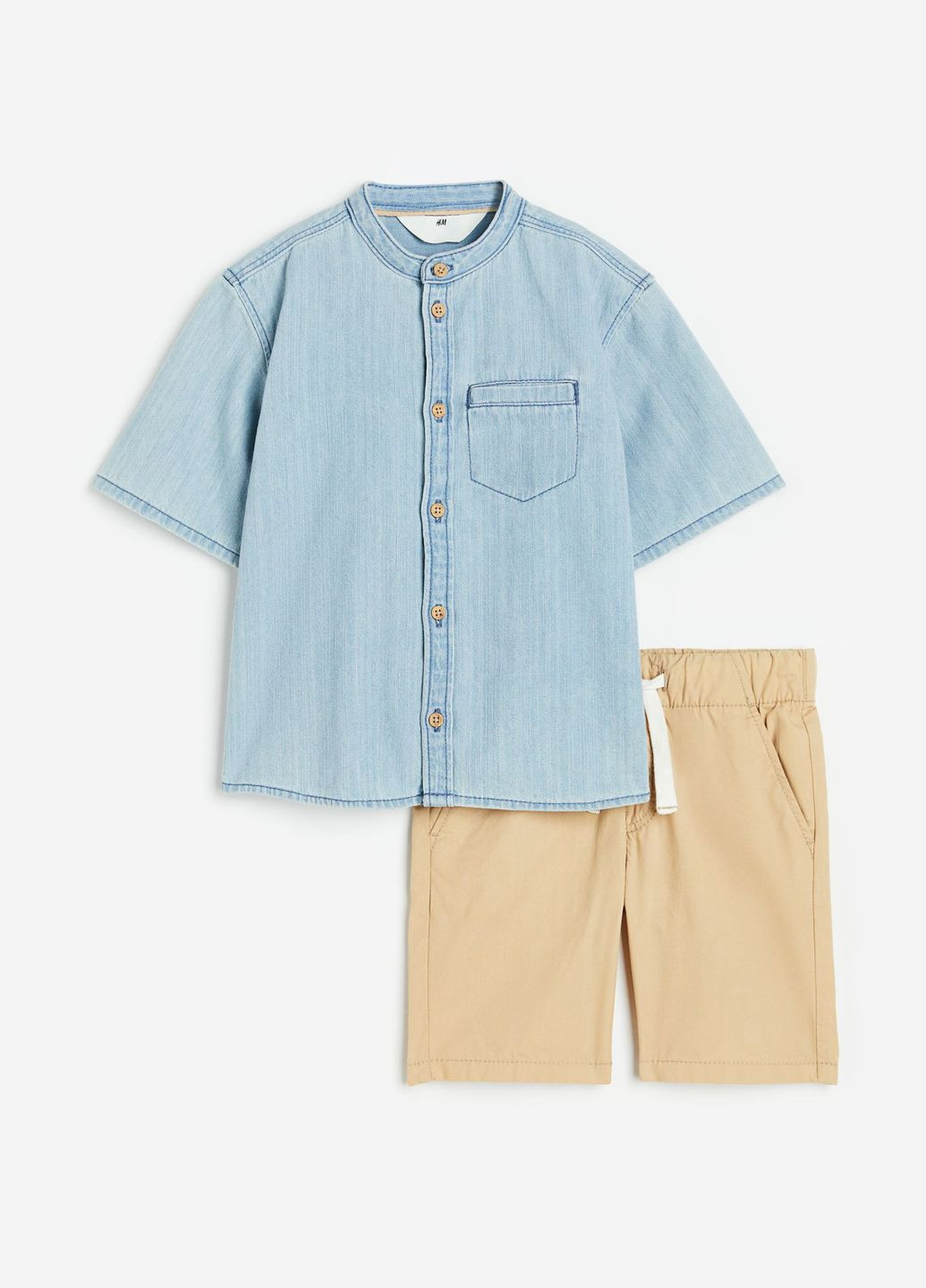 Комбинированный летний комплект (рубашка, шорты) H&M
