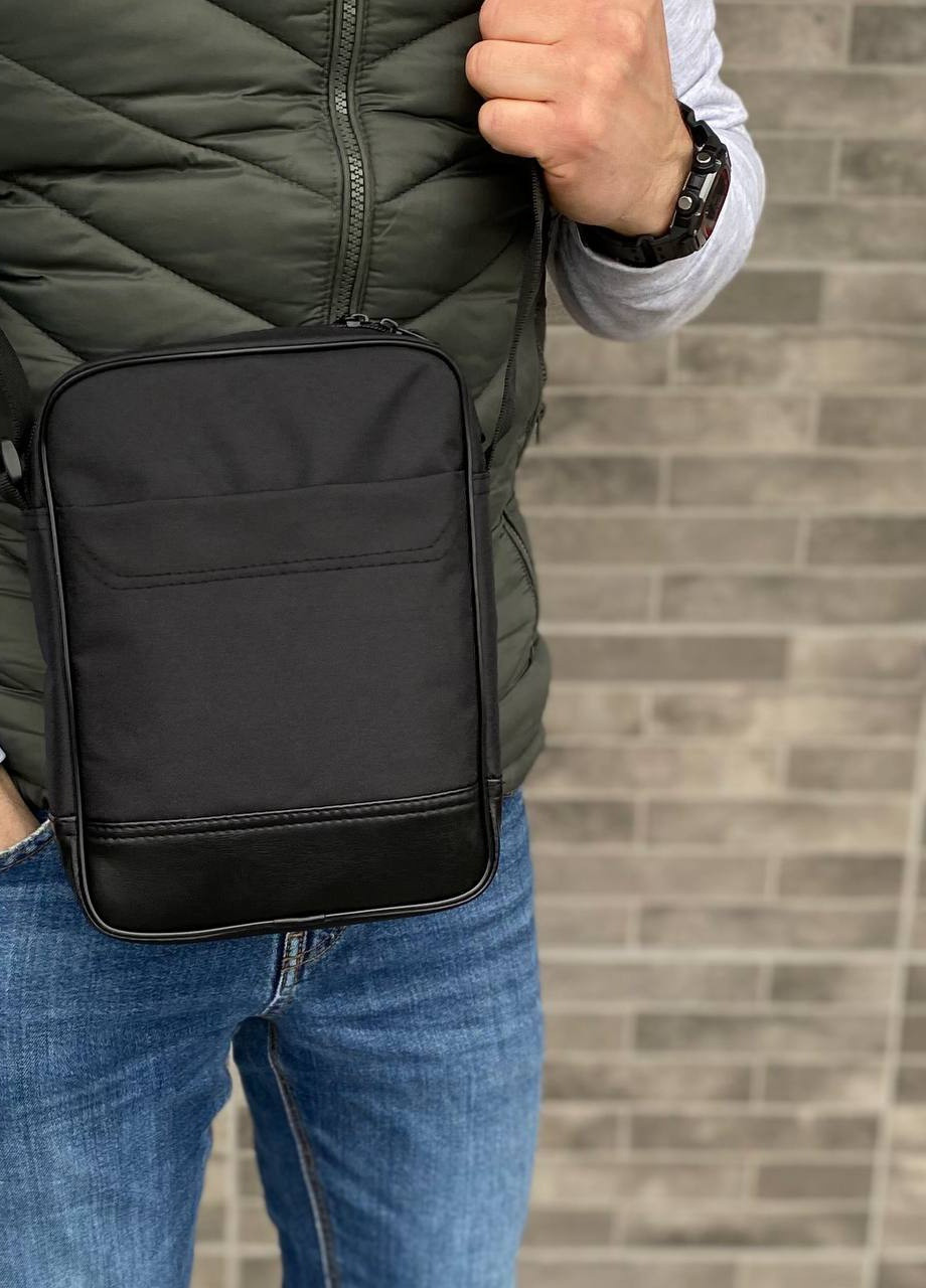 Чоловіча чорна сумка барсетка через плече месенджер Insight Combi No Brand (258260877)