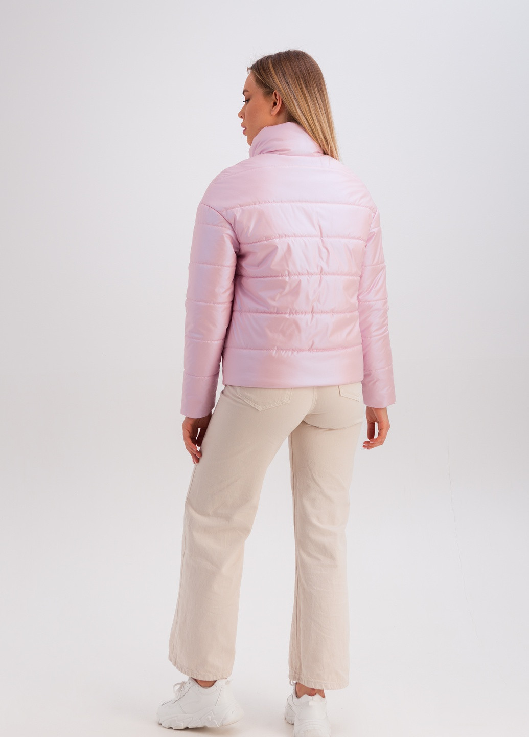 Розовая демисезонная куртка джасти розовый Emass