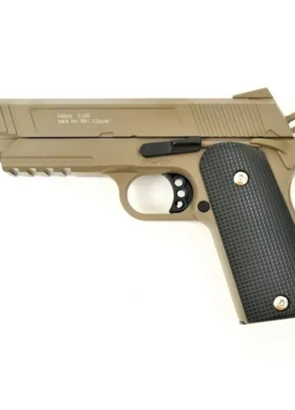 G38D Страйкбольний пістолет Colt металевий пружинний пісочний Galaxy g38d colt (276249570)