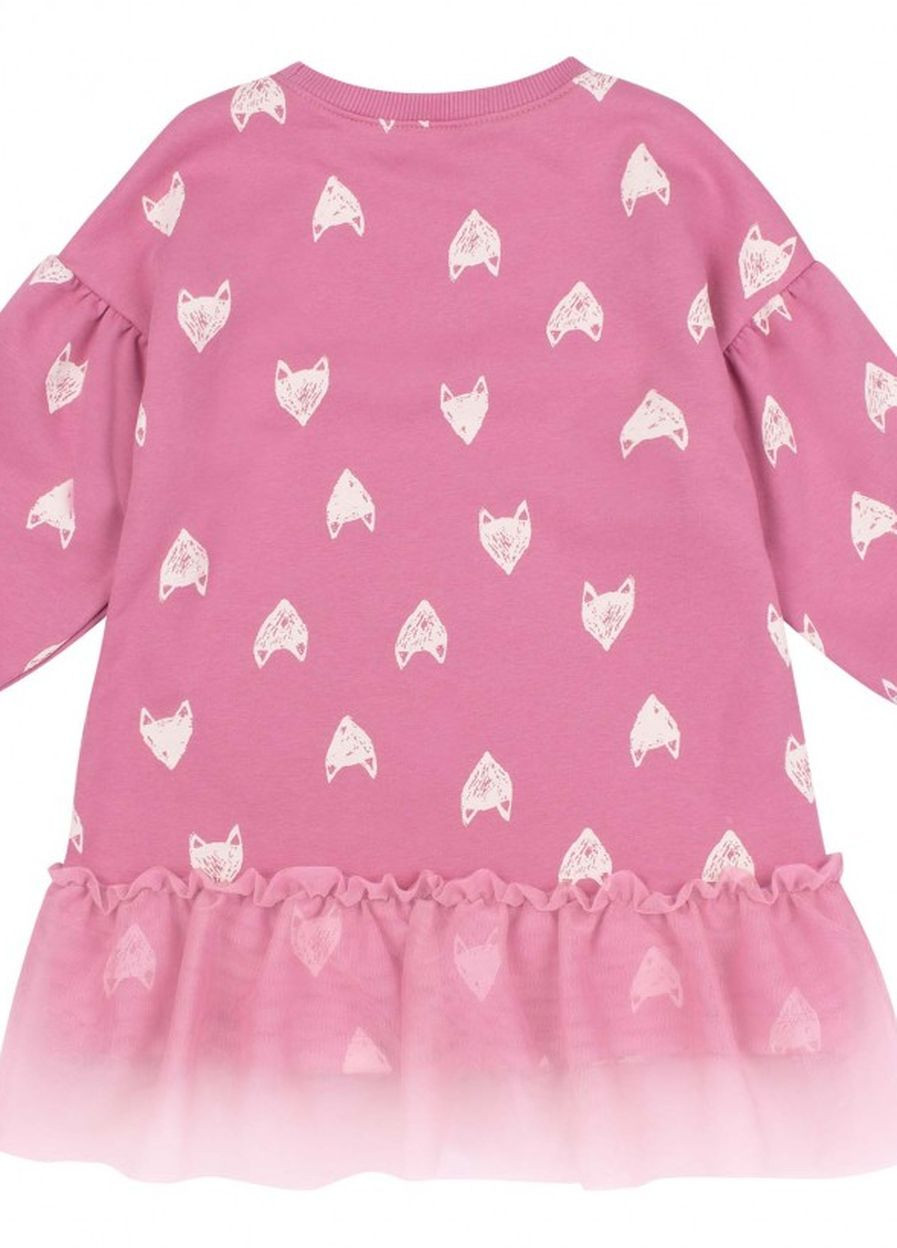 Розовое платье трикотажное на флисе Бембі (263059192)