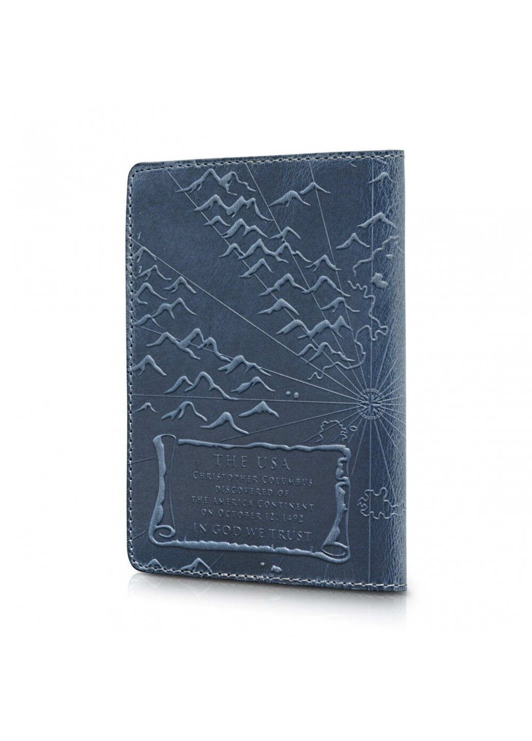Шкіряна обкладинка на паспорт HiArt PC-01 Discoveries чорна Чорний Hi Art (268371692)