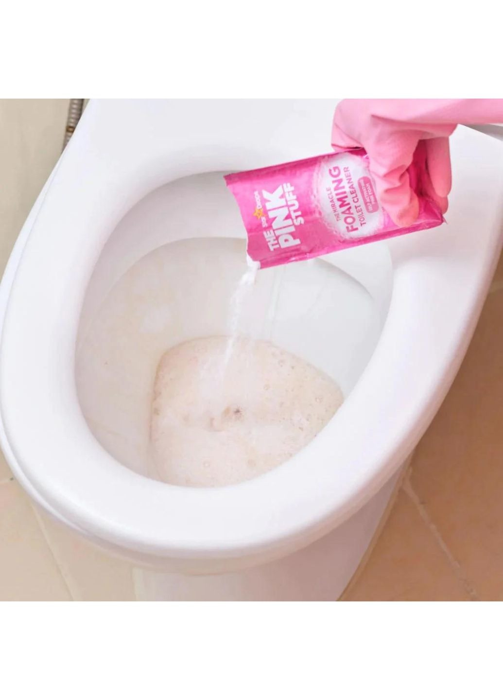Порошок для чищення унітазу The Miracle Foaming Toilet Cleaner 3x100 г The Pink Stuff (267724615)