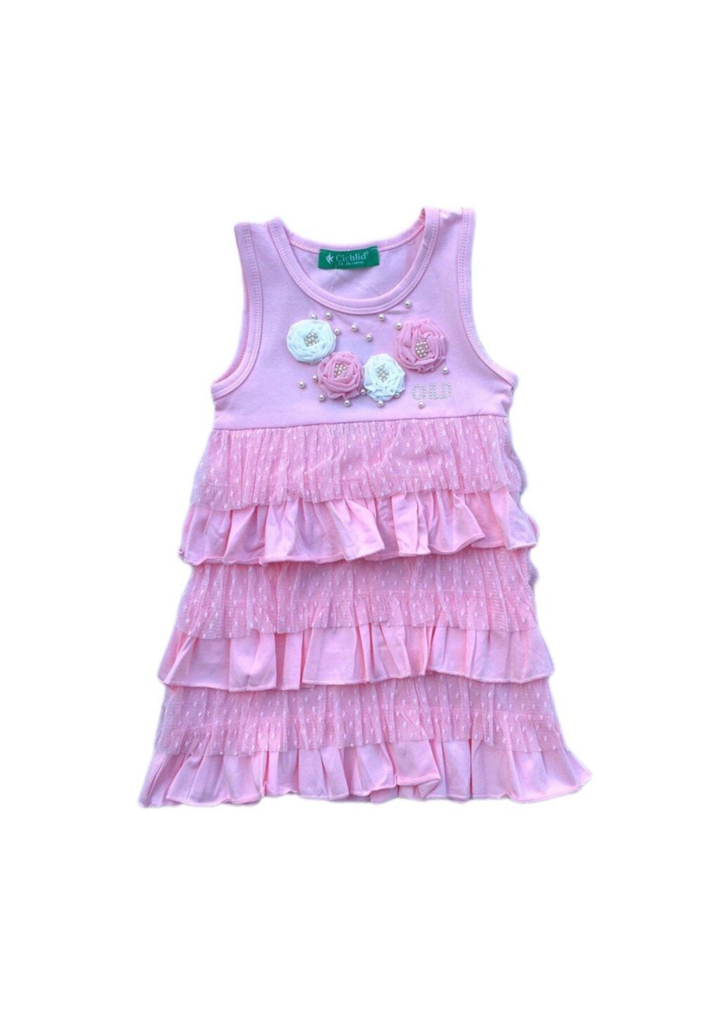 Розовое платье на девочку Модняшки (259109390)