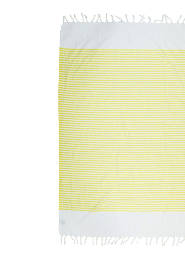 Barine полотенце pestemal - white imbat 90*170 yellow жёлтый полоска желтый производство - Турция