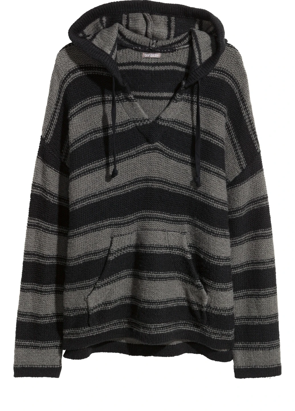Худі,чорний-сірий в смужку, Divided H&M (256798250)