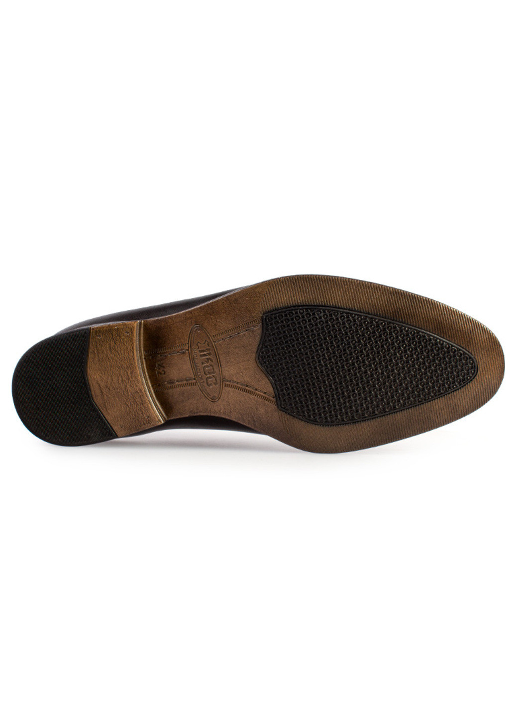 Коричневые классические туфли мужские бренда 9200176_(1) Ikos на шнурках