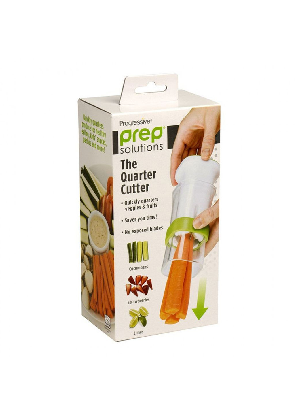 Ручна овочерізка подрібнювач для нарізки овочів та фруктів на четвертинки (4 частини) The Quarter Cutter Kitchen Master (270936059)