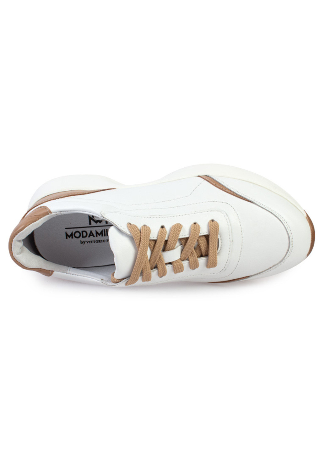 Белые демисезонные кроссовки женские бренда 8200358_(1) ModaMilano