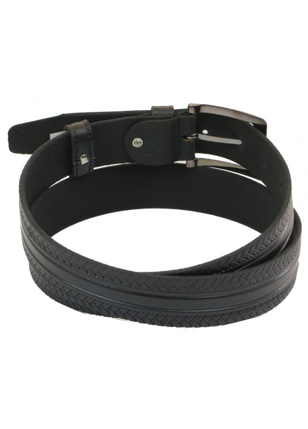 Мужской кожаный брючный ремень 1029-35 124х3,5 см. Skipper (266142702)