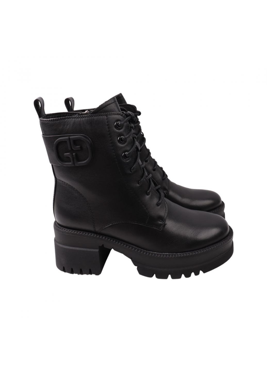 Черевики жіночі чорні натуральна шкіра Molka 189-22ZHC (257440243)