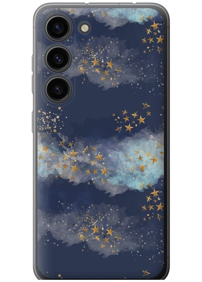 Силиконовый чехол 'Ночь золотые звезды' для Endorphone Samsung Galaxy S23 (276314408)