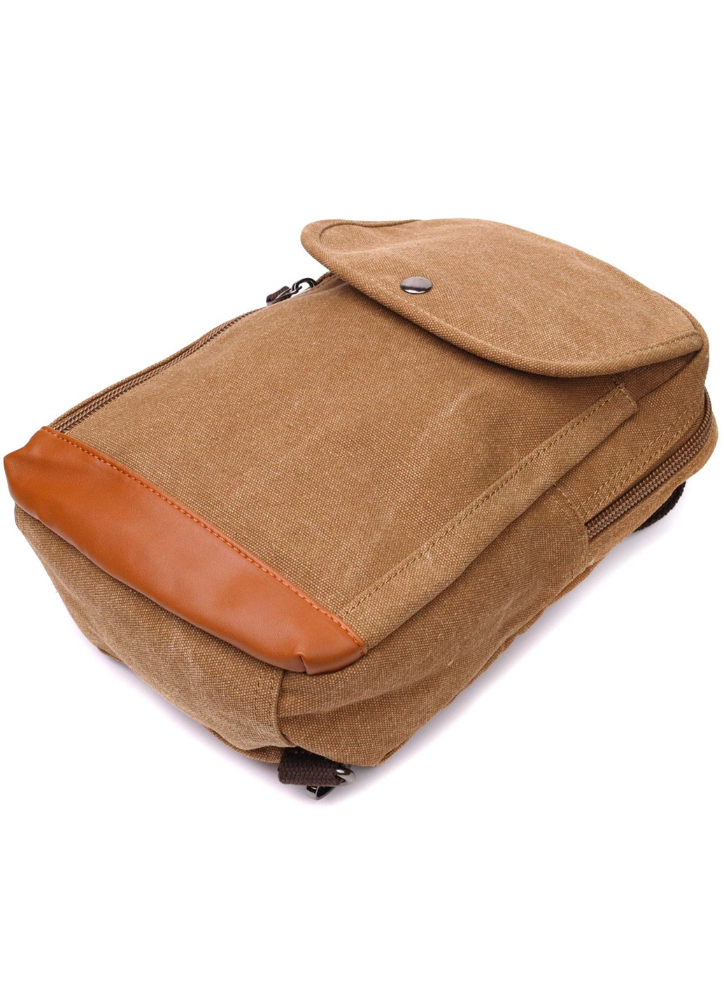 Практичный рюкзак для мужчин из плотного текстиля 22183 Коричневый Vintage (267925305)