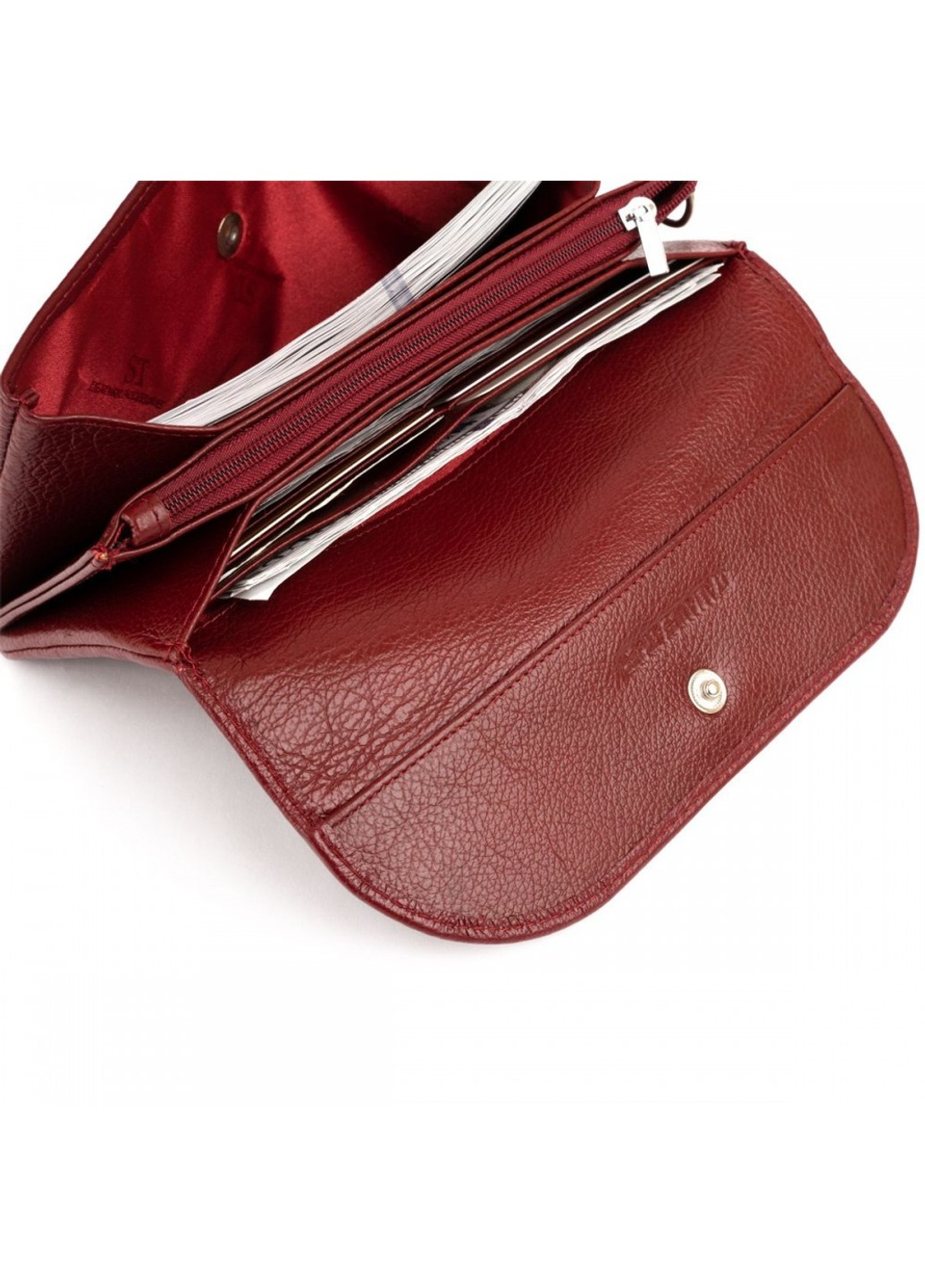 Жіночий шкіряний клатч ST Leather 19318 Бордовий ST Leather Accessories (262453787)