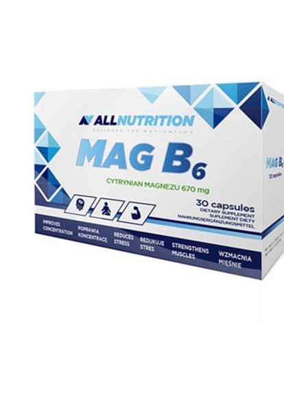All Nutrition MAG B6 30 Caps Allnutrition (256719842)