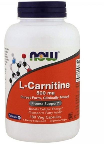 L-Carnitine 500 mg 180 Veg Caps Now Foods (256720497)