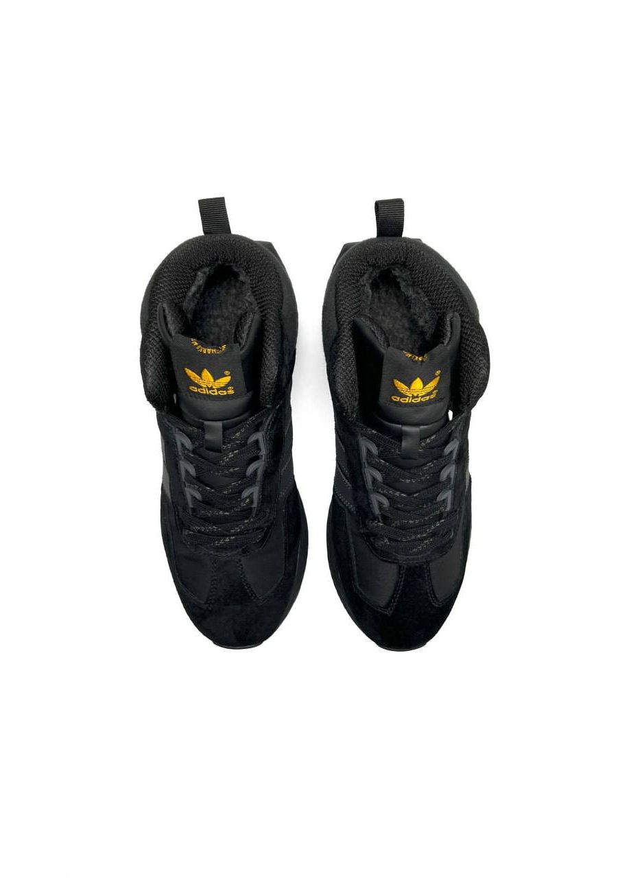 Чорні Зимовий кросівки чоловічі, вьетнам adidas Originals Retropy E5 Black Fur