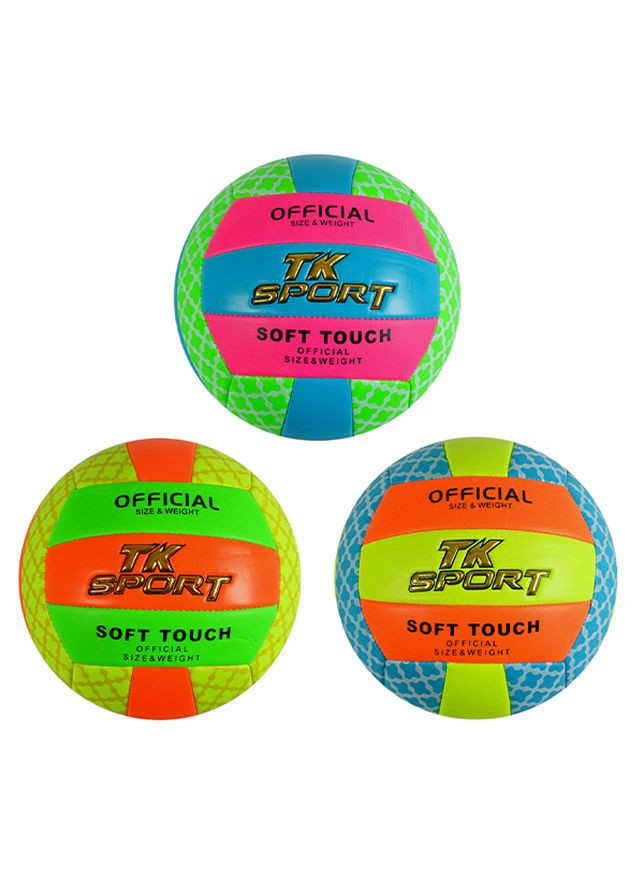 М`яч волейбольний колір різнокольоровий ЦБ-00240193 TK Sport (276248808)