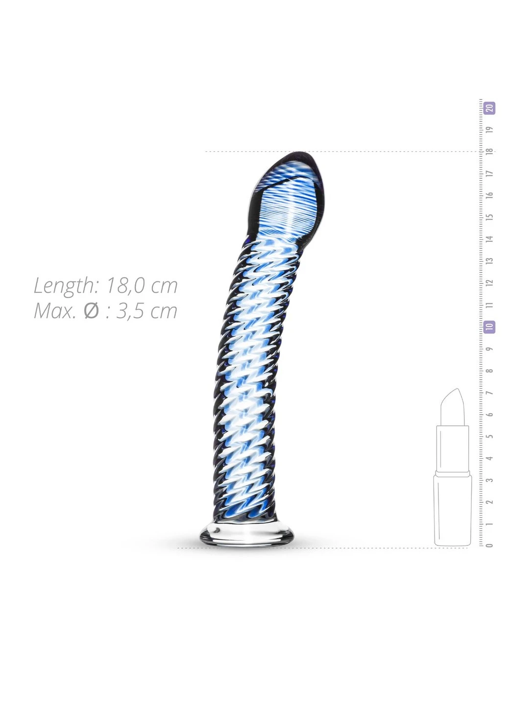 Стеклянный дилдо Glass Dildo No. 5 Gildo (277235323)