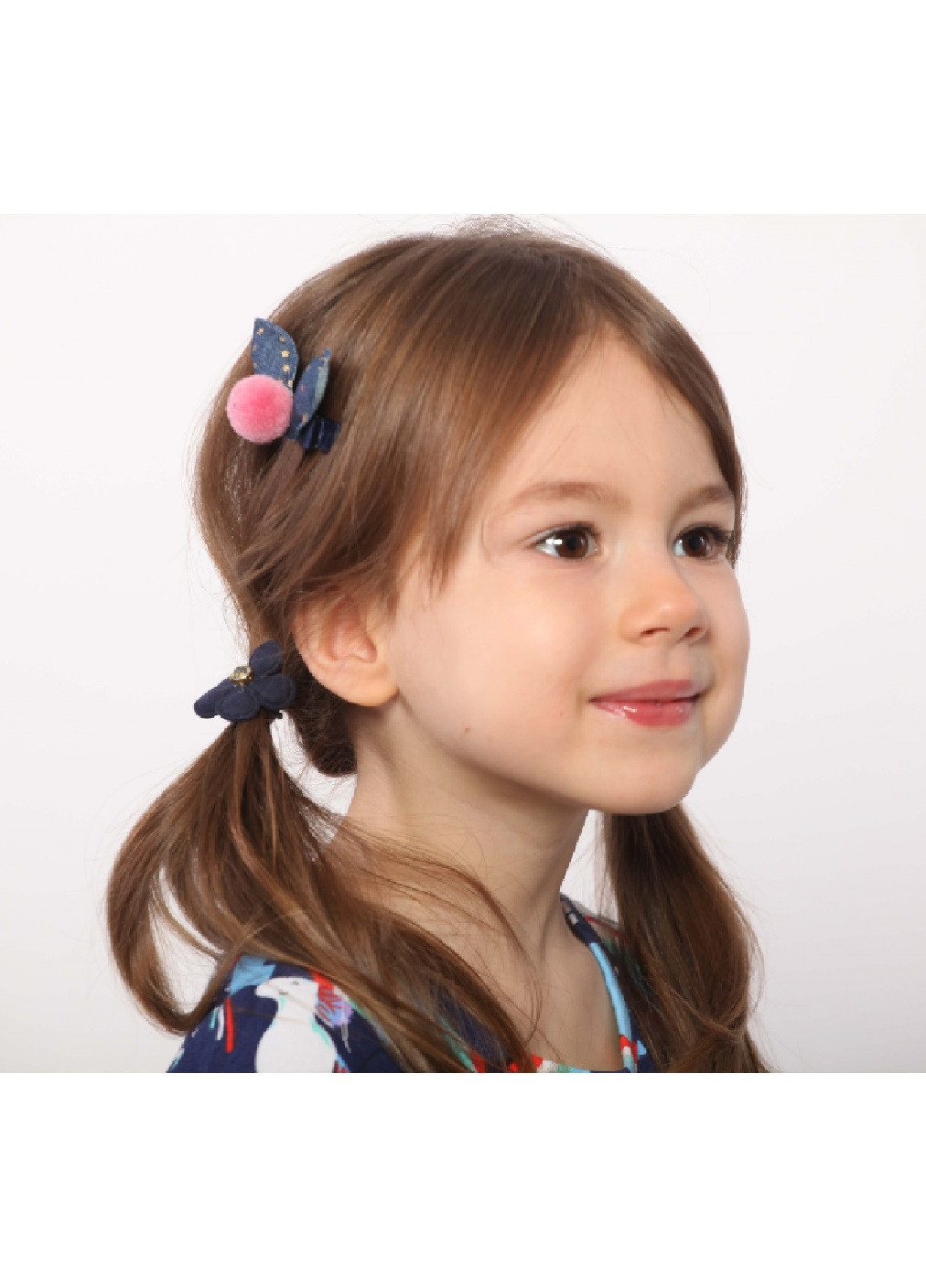 Детский комплект набор резинок аксессуаров для волос в подарочной упаковке для детей девочек 18 шт (475416-Prob) Синий Unbranded (267155724)
