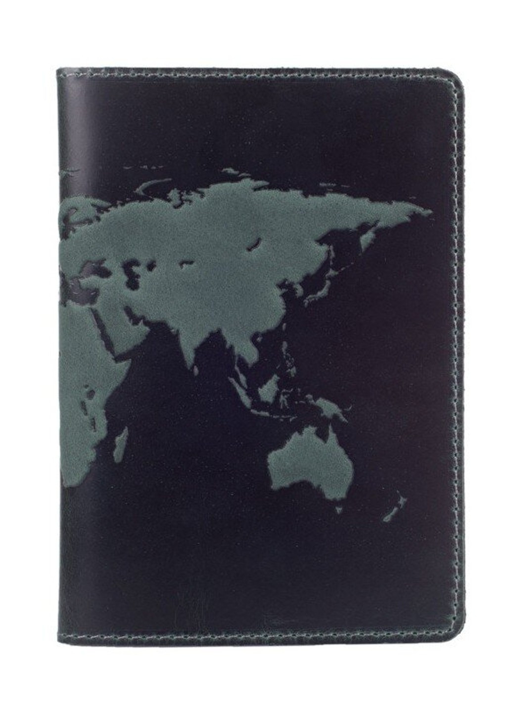 Шкіряна обкладинка на паспорт HiArt PC-01 Shabby Olive World Map Оливковий Hi Art (268371134)