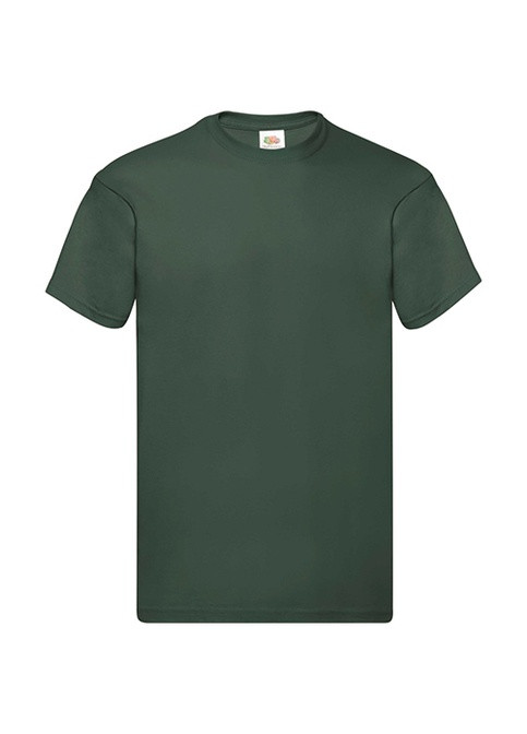 Зеленая футболка мужская original темно-зеленый м Fruit of the Loom