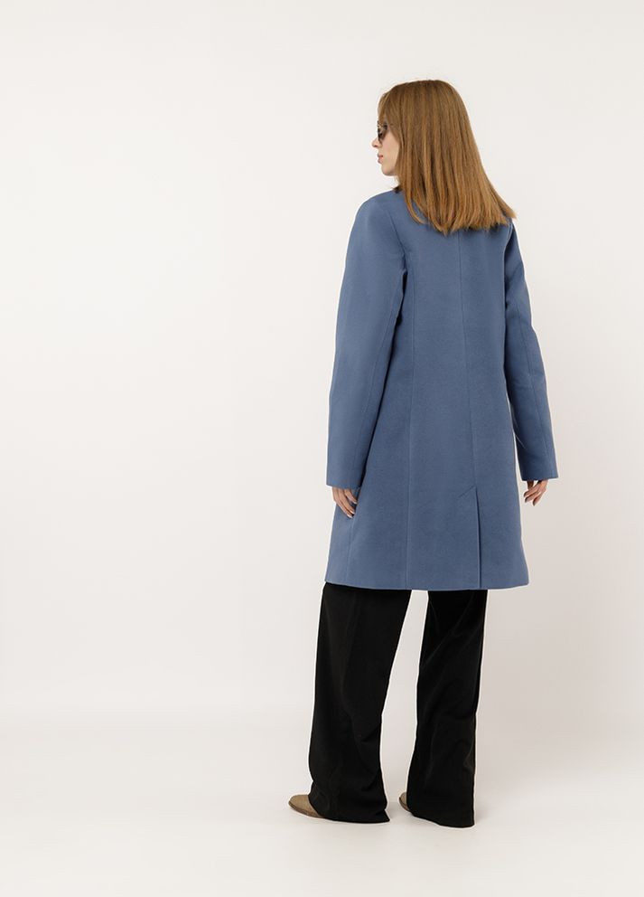 Блакитне демісезонне Жіноче пальто колір блакитний ЦБ-00230016 Yuki