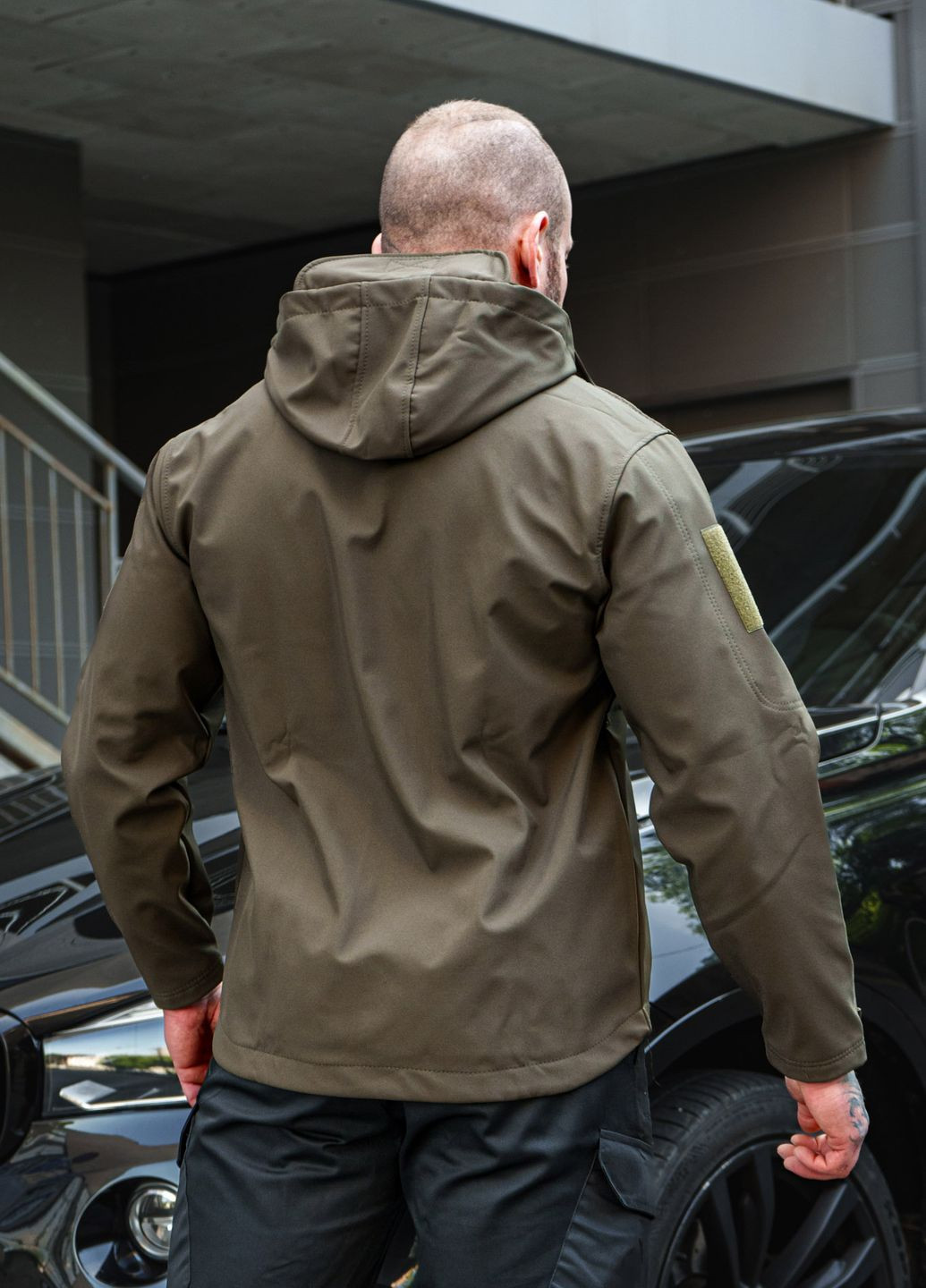 Тактическая демисезонная softshell олива No Brand куртка (262890283)